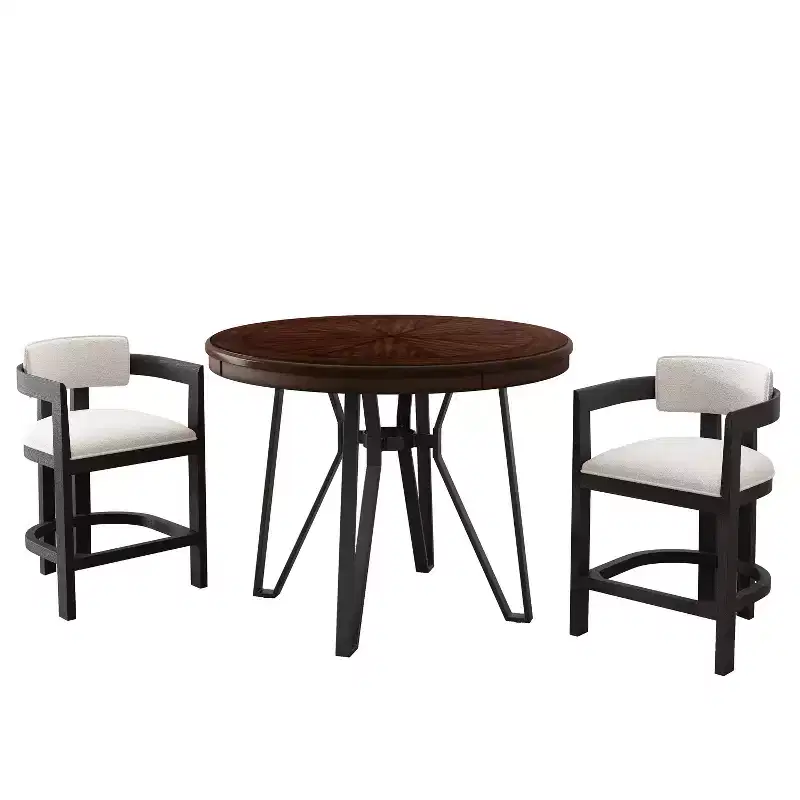 Christopher Knight Home Olivia 3pcs Upholstered Wood and Metal Bar Set