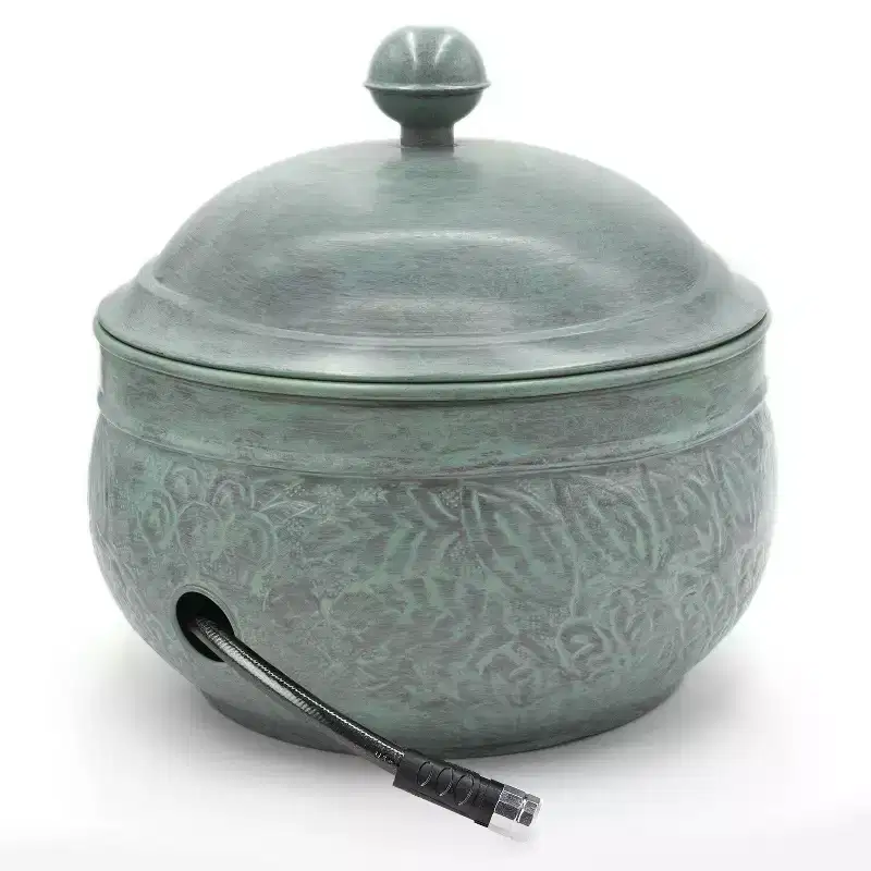 457 Steel Key West Pot - Blue - Good Directions: No Assembly, Drainage Holes, 100' Capacity