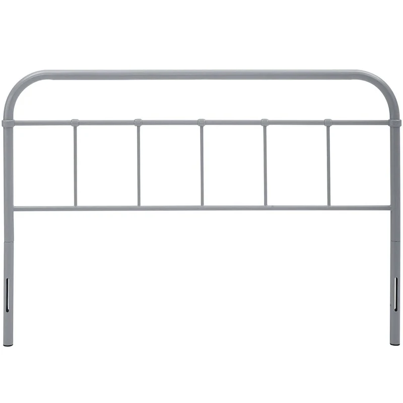 King Size Metal Headboard, Spindle Detail & Round Corners, 77.5