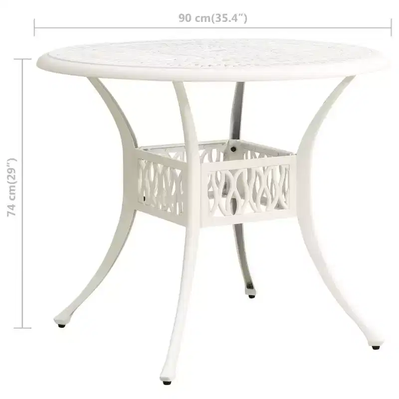 vidaXL Bistro Set Cast aluminum Standard Swivel Bistro Set