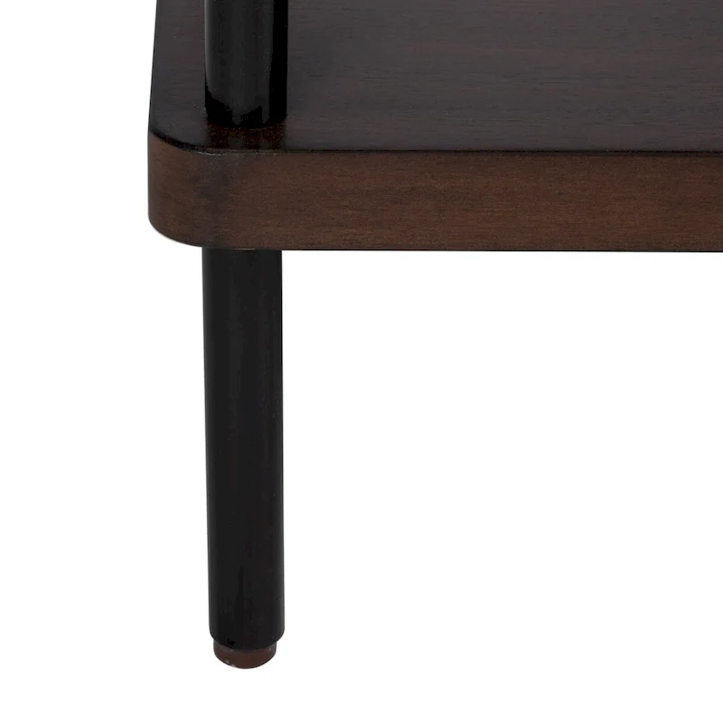 Walnut & Black Industrial TV Stand – 55