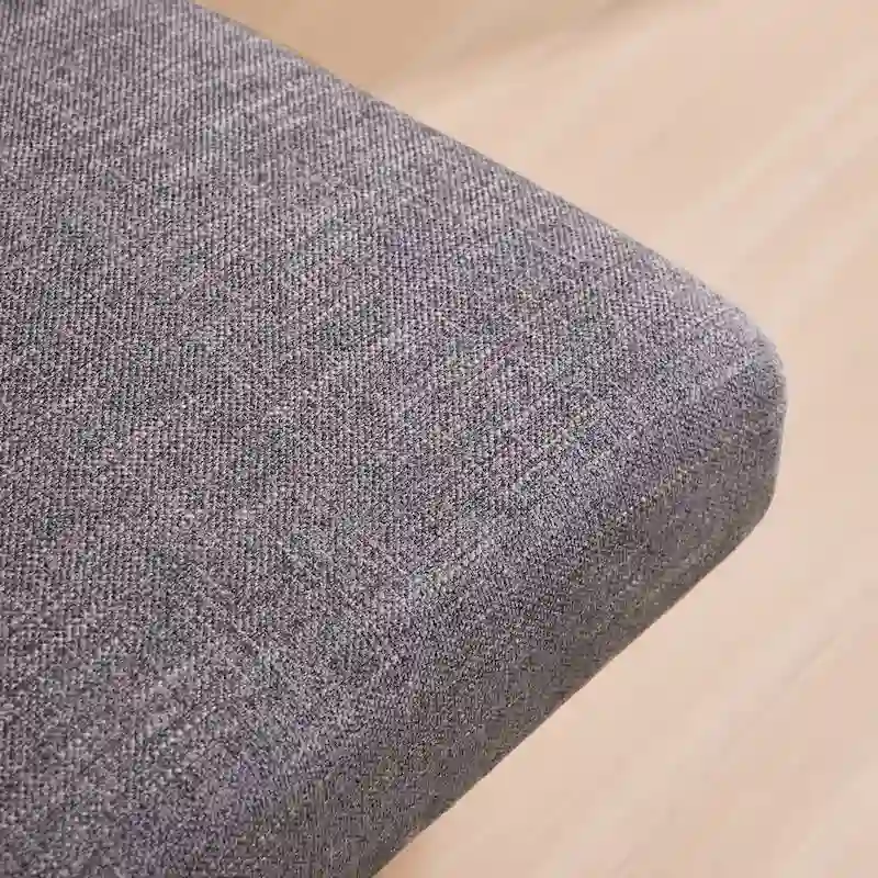 Home Computer Office Chair with Wheels Adjustable Height, Linen Fabric Upholstered Chair Swivel