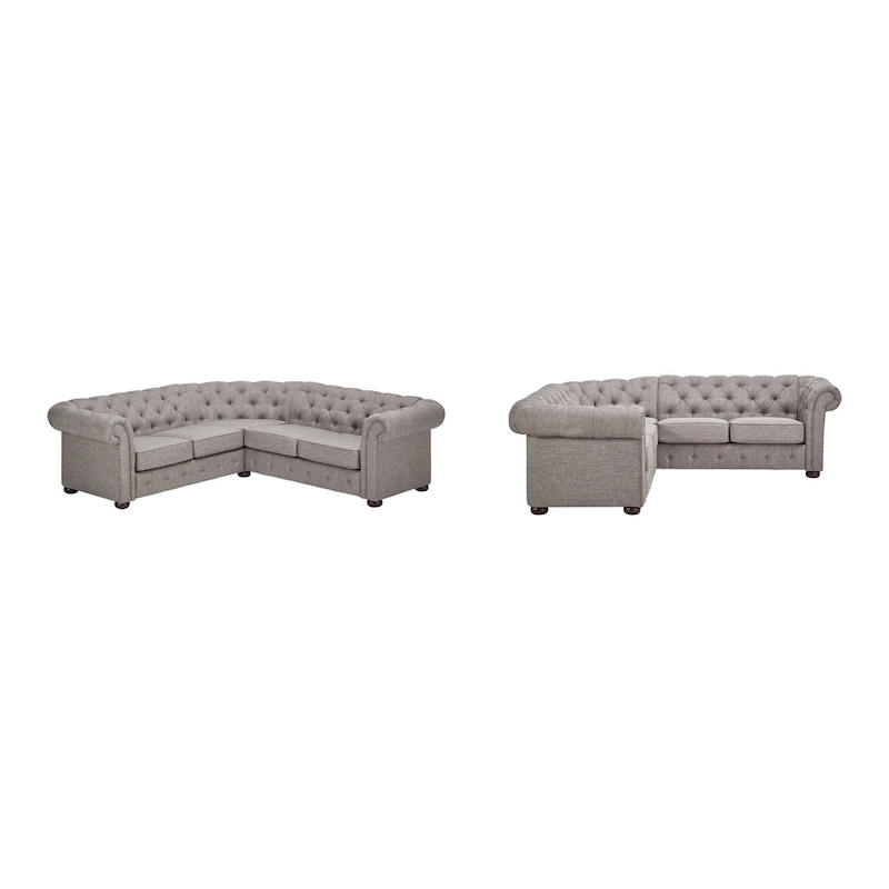 Gdansk 5-Seat L-Shaped Chesterfield Sectional Sofa