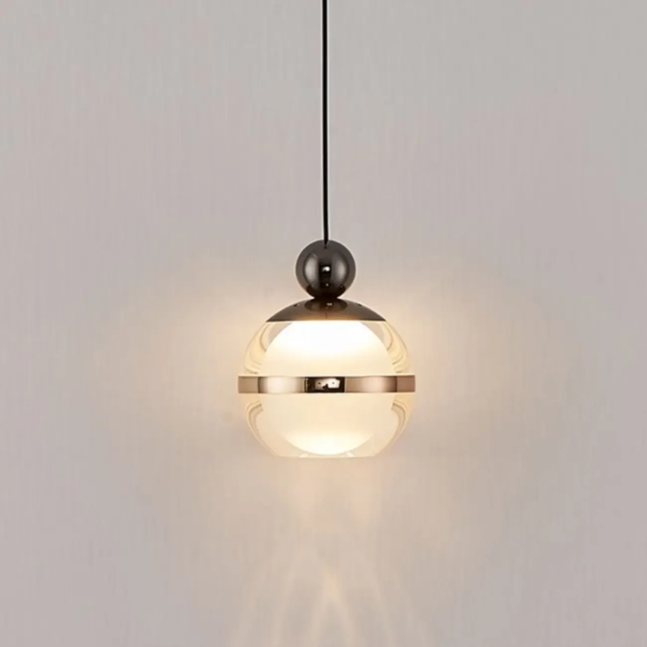 Modern Gold Glass 3-Light Adjustable Island Light