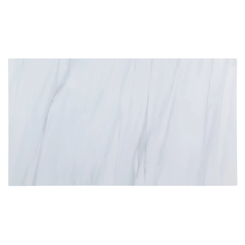 Enapay Marble Top Top & Gray Finish Kitchen Island(no include stool)