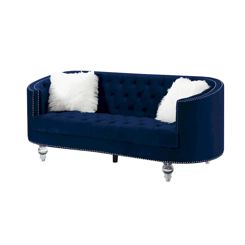 Living Room Velvet Sofa