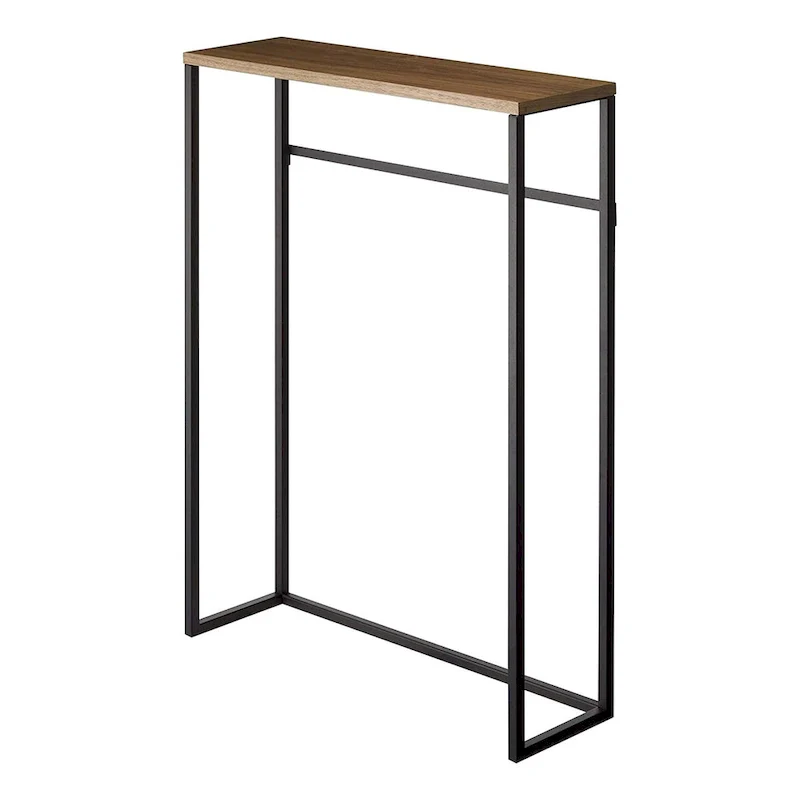 Yamazaki Home Narrow Entryway Console Table, Steel, Holds 11 lbs - L 7.28 x W 23.62 x H 31.69 inches