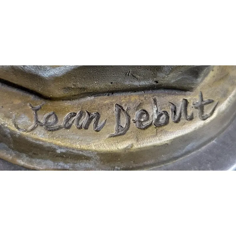 Signed Jean Debut Eros And Psyche Greek Mythology Venus Bronze Statue Sculpture