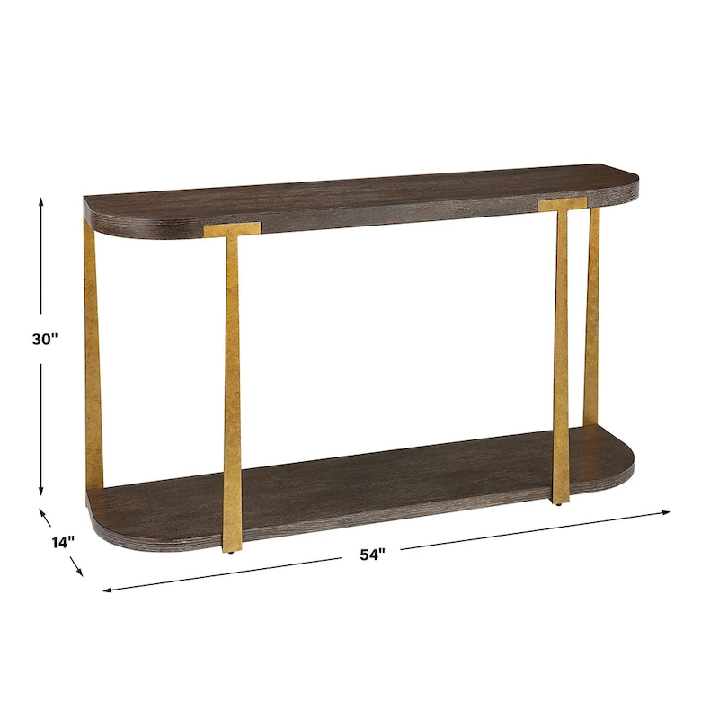 Uttermost Palisade Wood Console Table - 54 W X 30 H X 14 D (in)
