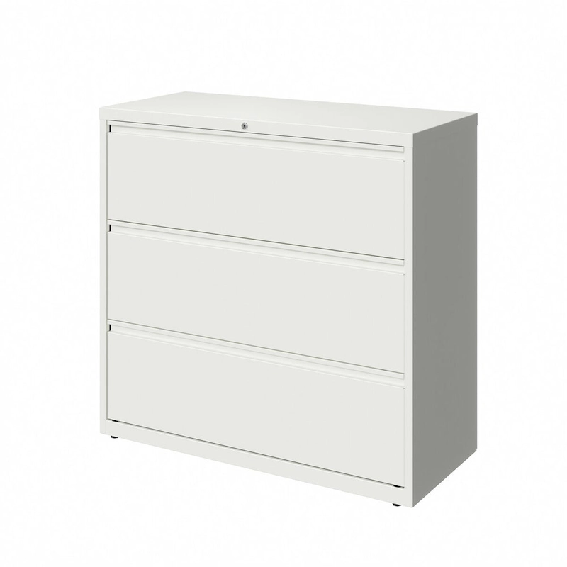 Hirsh 42-in Wide HL10000 Series 3 Drawer Lateral File Cabinet, White