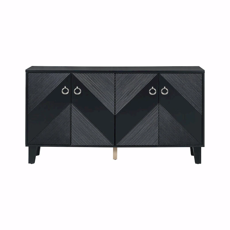Light Luxury Cabinet with Geometric Patterns