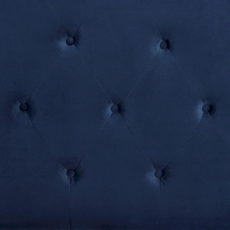 Roundhill Furniture Summit Wingback Tufted Upholstered Bed with Nailhead