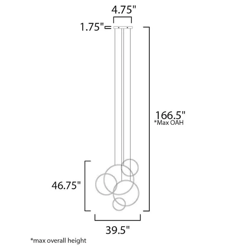Union LED 5-Light Pendant