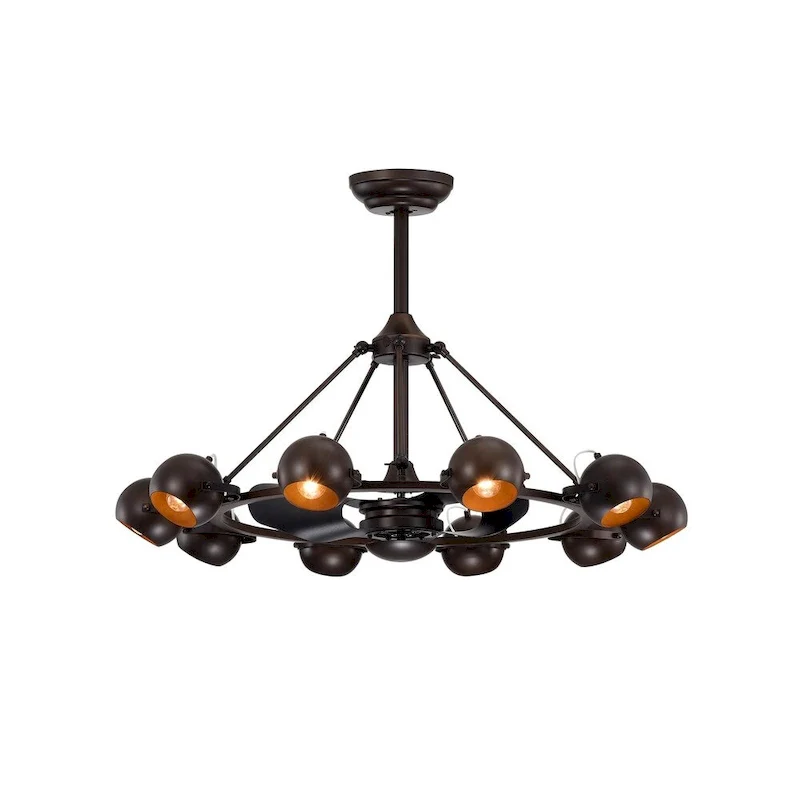 Carbon Loft Ingram Antique Bronze 39-inch 3-blade Lighted Ceiling Fan (Includes Remote)