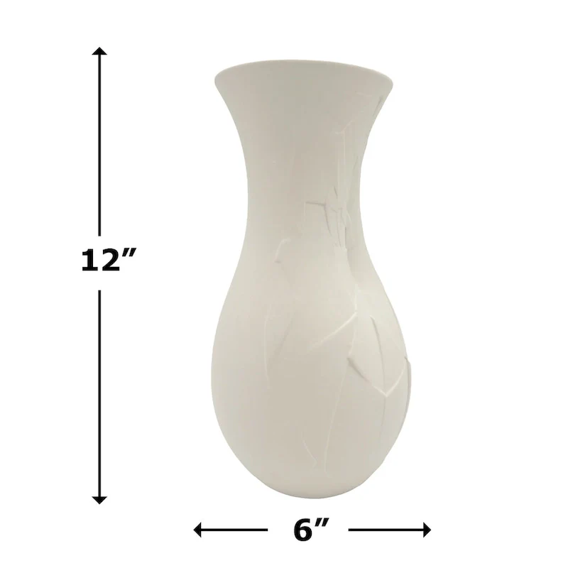 12 Inch Tall Ceramic Flower Vase