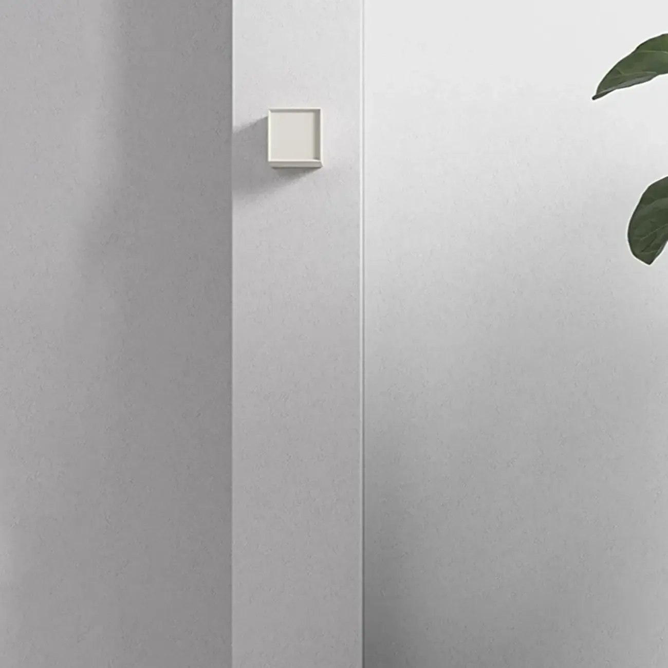 Ambient Cloth Shade Square Flush Mount Wall Sconce