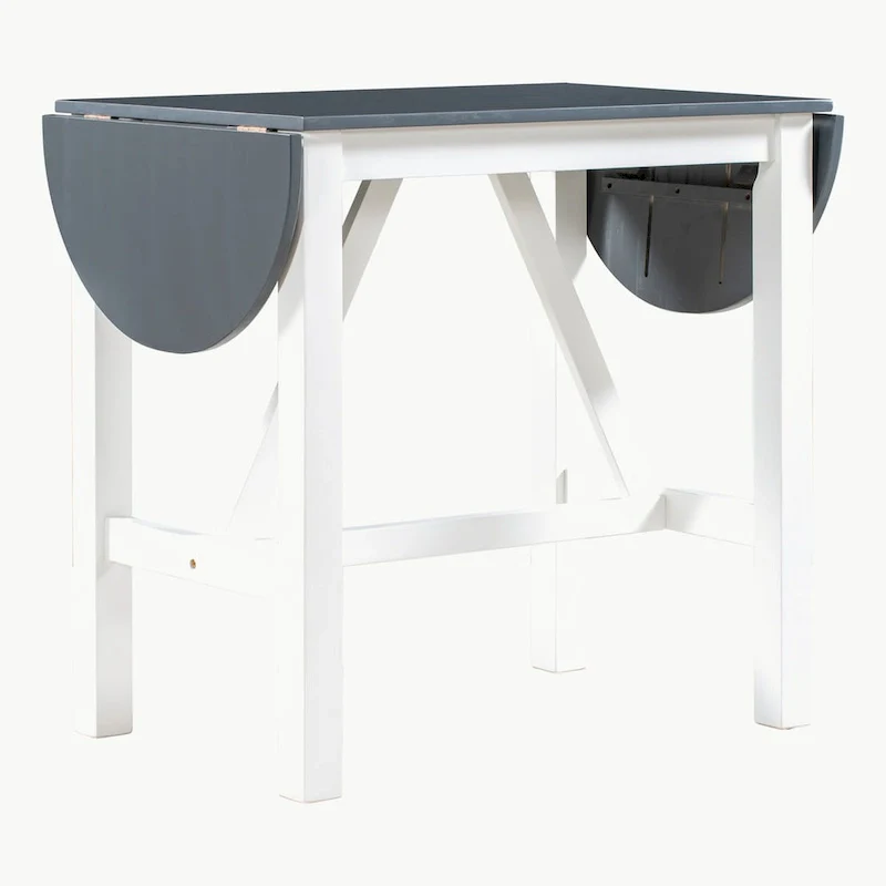 3-Piece Drop Leaf Dining Table Set with 2 Chairs
