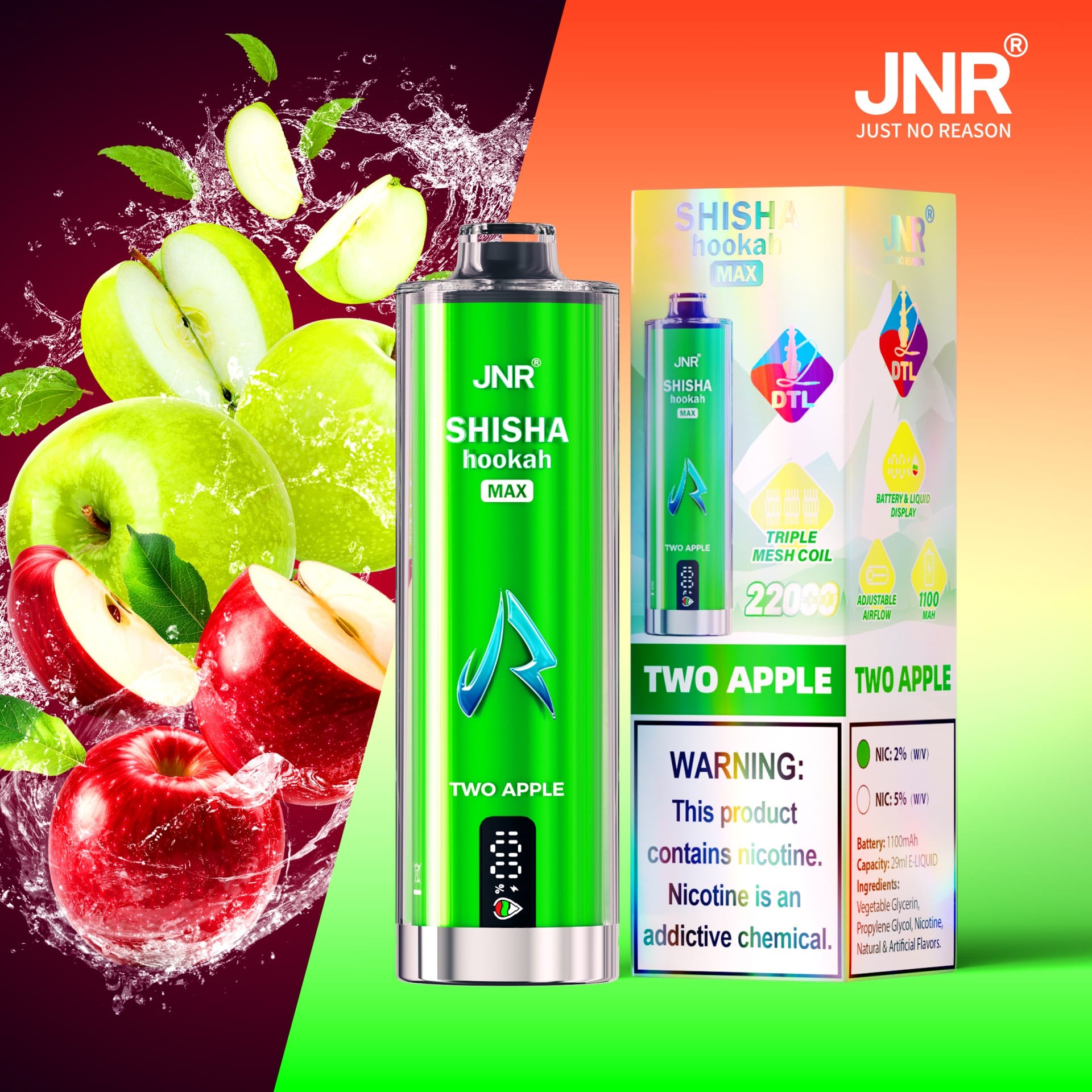JNR SHISHA MAX 22000