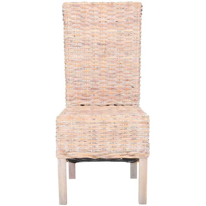 SAFAVIEH Candy Natural Wicker Dining Chair (Set of 2) - 19 W x 22 D x 41 H - 19Wx22Dx41H