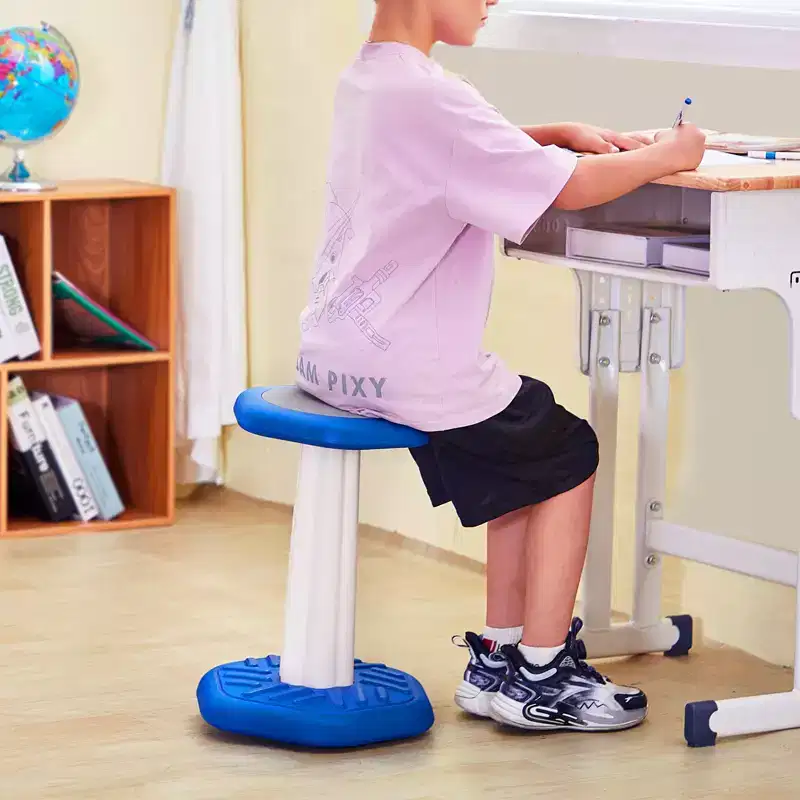 VEVOR Kids Wobble Chair, Active Chair with Sponge Cushion, Wobble Stool Improves Focus, Posture and Calm Children, Age 7-14, Blue