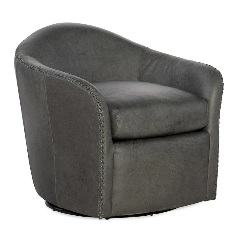 Hooker Furniture CC533-SWIVEL-CLUBE-CHAIR Roper 29 Wide Club Chair - Blue Steel