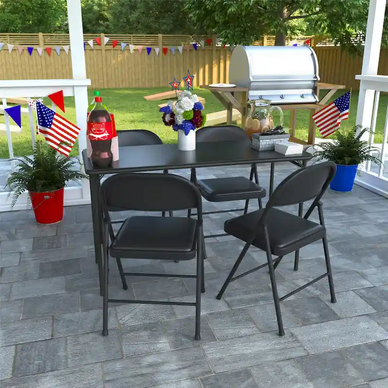 COSCO 20 x 48 Vinyl Top Folding Table