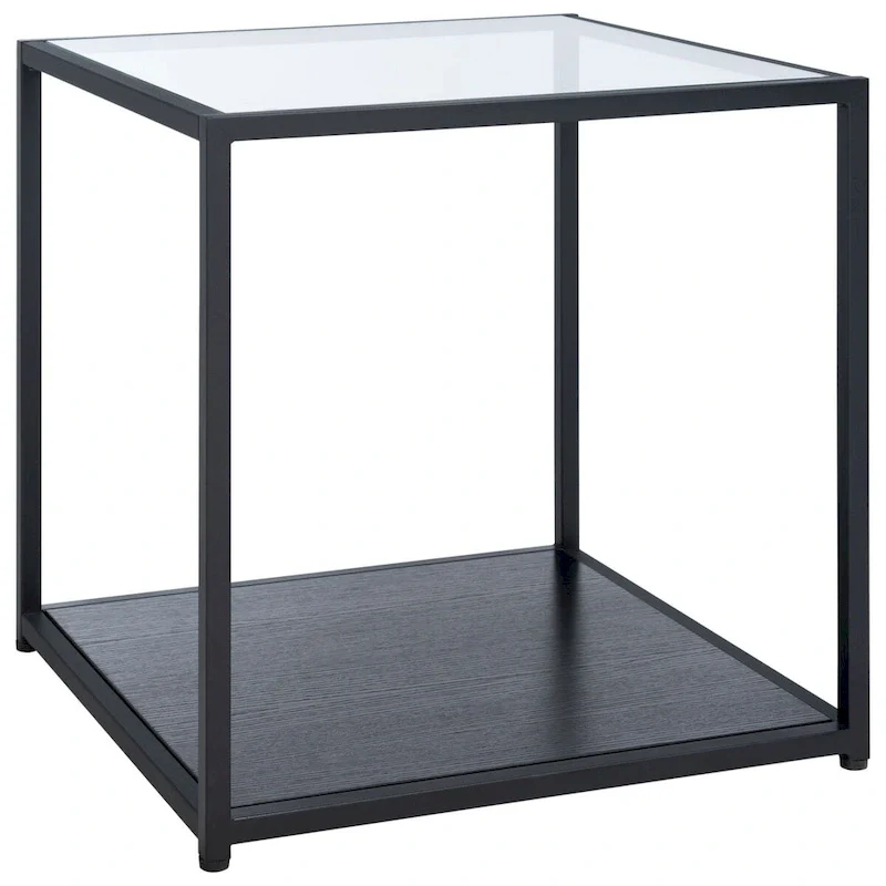 SAFAVIEH Arminta Square Lower Shelf Accent End Table - 19.7 W x 19.7 L x 19.7 H - 20Wx20Dx20H