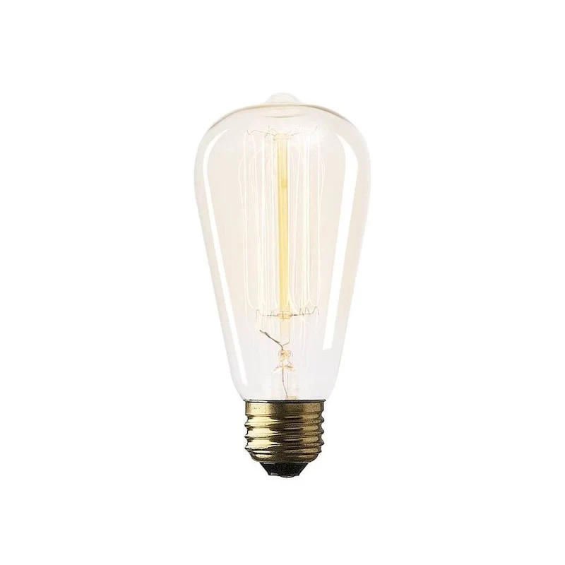 Filament Teardrop E26 40W Bulb - Clear - 2.5 W x 2.5 D x 5.5 H