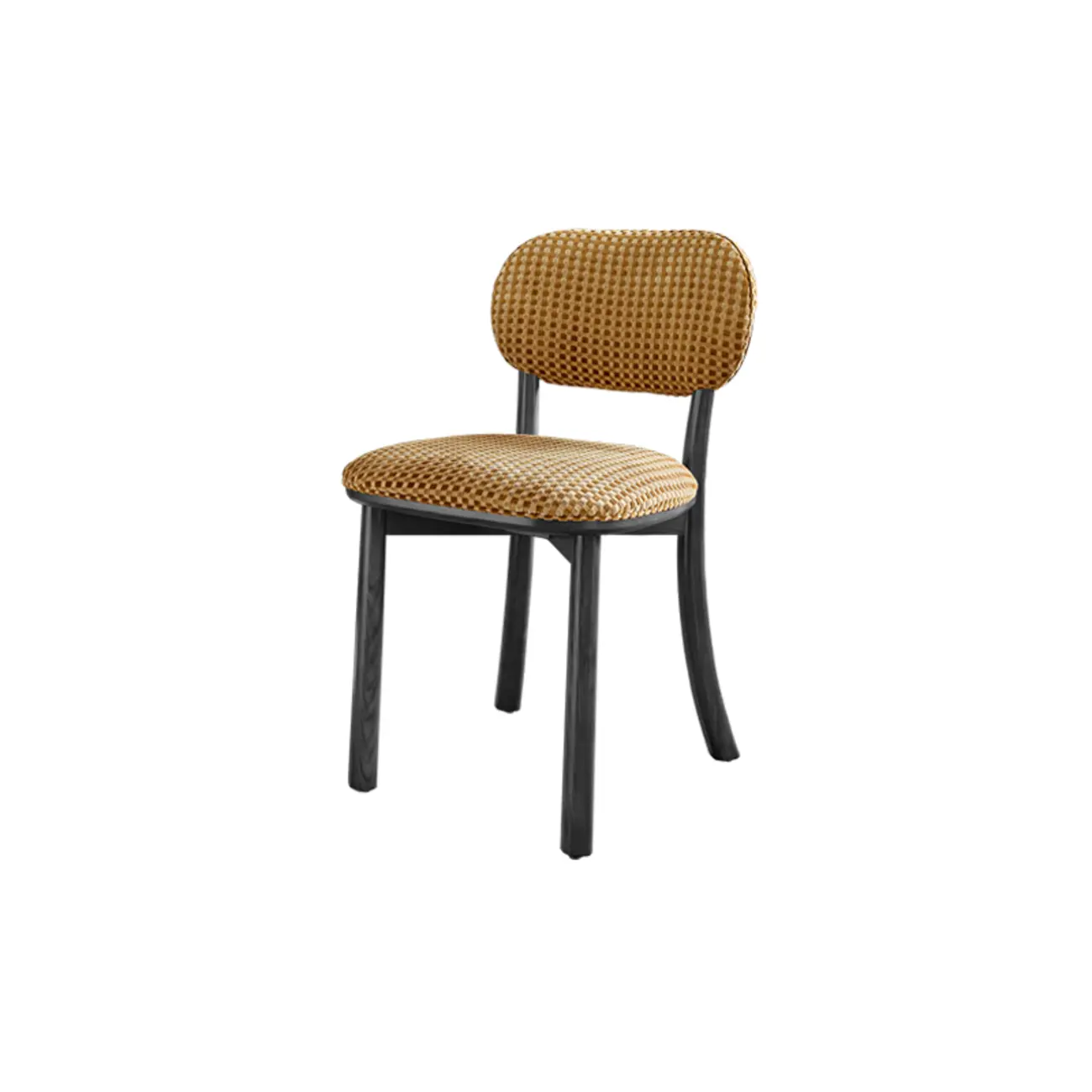 Modern Armless Upholstered Solid Wood Dining Chair