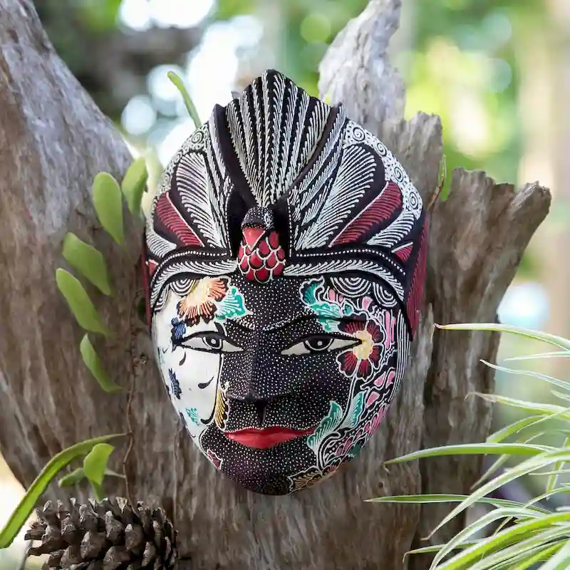 Novica Handmade The Dharma Rama Wood Mask