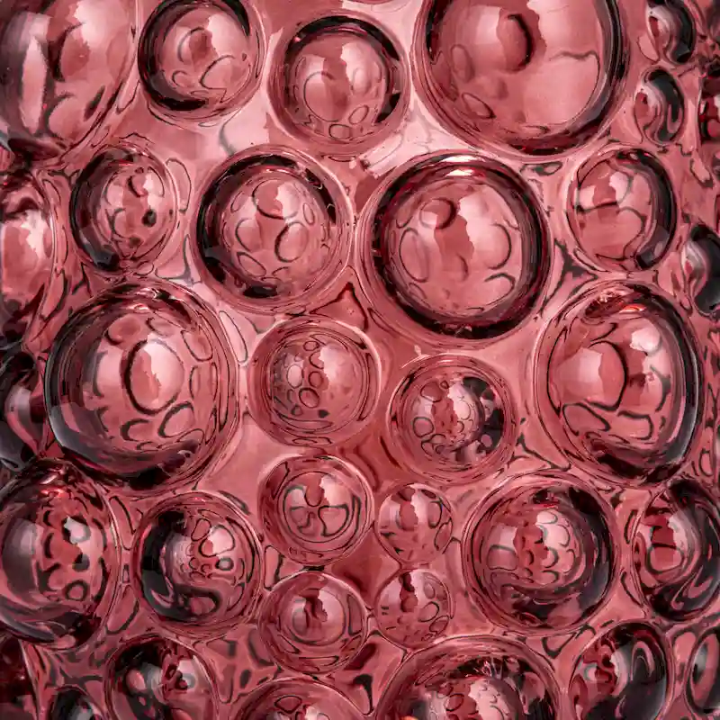 Glass Vase with Raised Dots