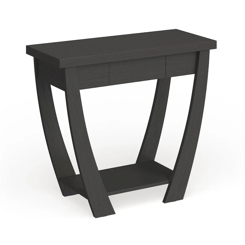 Modern Console Table with Drawer and Shelf - 36 inch