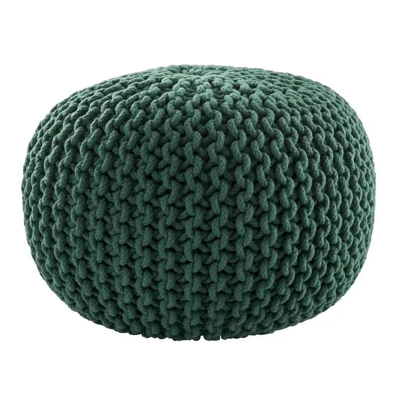 Spectrum Pouf Textured Round Pouf