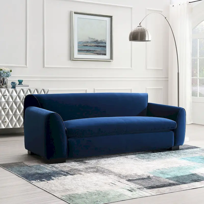 Furniture of America Corwin Modern Bench Style Sofa with OEKO TEX Certified Fabric