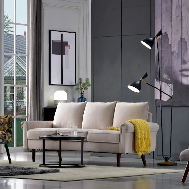 OVIOS Upholstered Mid-century Sofa