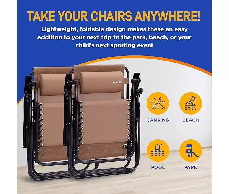 SereneLife Zero Gravity Lounge Chair