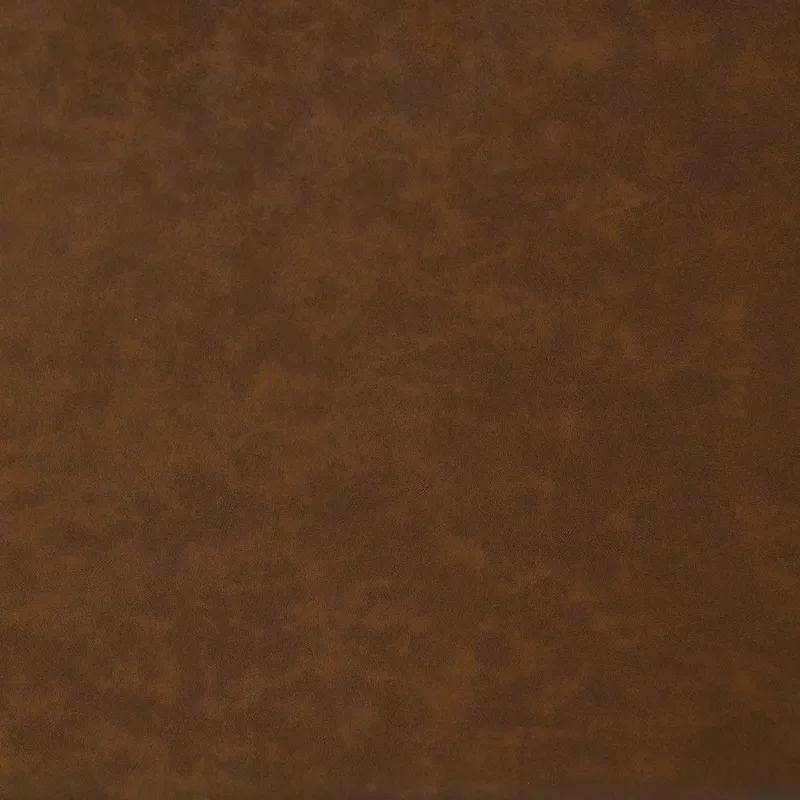 Brown Faux Leather Counter Stool with Chrome Frame