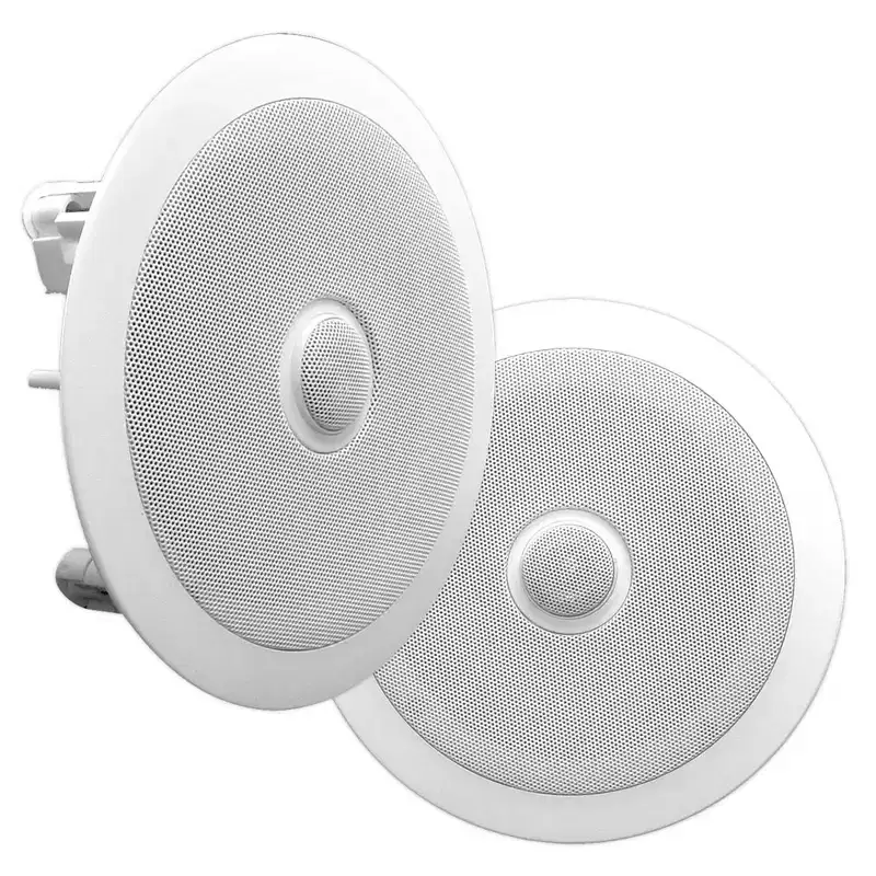 6.5'' In-Wall/In-Ceiling Mid bass Speakers (Pair) - White
