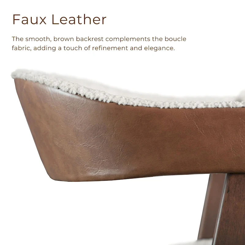 Furniture of America Shaw Mid-century 5-Piece Walnut Wood Counter Height Table Set with 4 Chairs