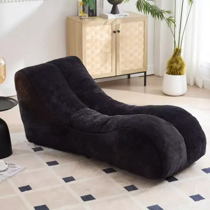 TUYOHW59 Inch Bean Bag Chair,Body-Curve Fitting Lounge Sofa with High-Elasticity Sponge,Lightweight Floor Sofa for Living Room,Bedroom