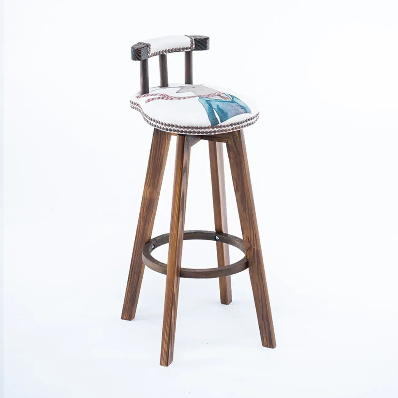 Bar Height Swivel Leather Modern Bar Stools