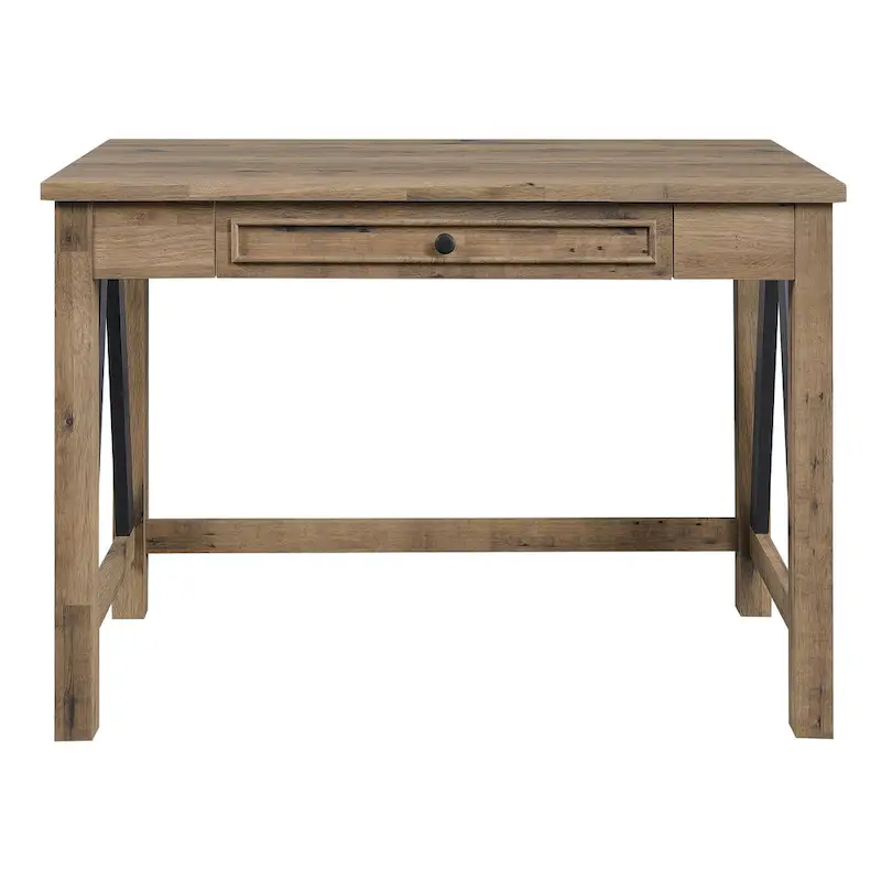 Quinton Writing Desk with Drawer in Salvage Oak