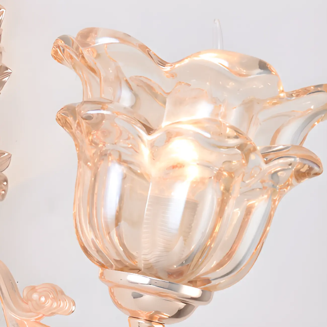 Mini Antique Gold Wall Sconce with Geometric Crystal Shade