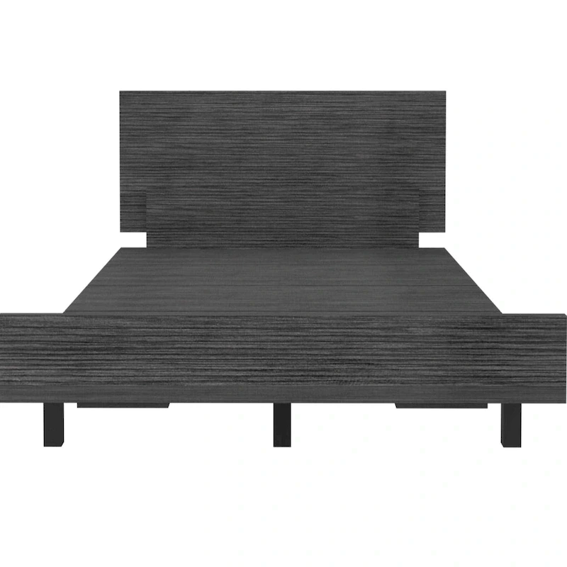 TUHOME Kaia Bed Base with Headboard, Twin