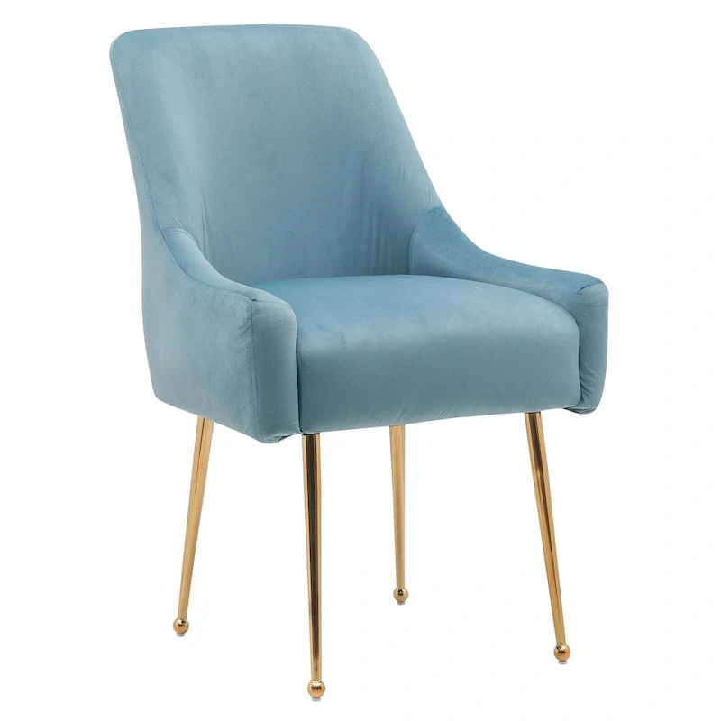 Tufted Velvet Upholstered Dining Chair Set of 2