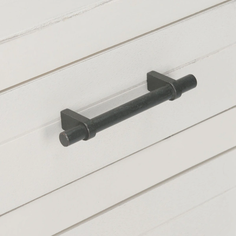 SAFAVIEH Philomene Distressed White 3-Drawer Console Table - 23.5 W x 13 L x 29.5 H - 24Wx13Dx30H