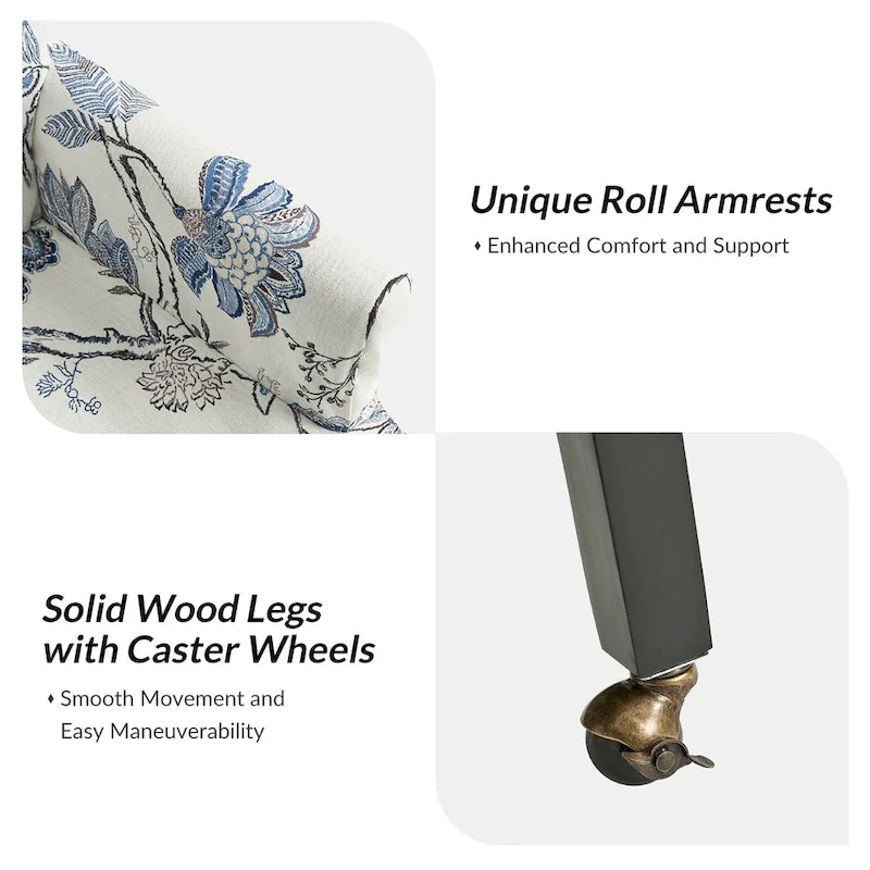 Alethea Upholstered Slipcover Arm Dining Chair with Soild Wood Legs by HULALA HOME