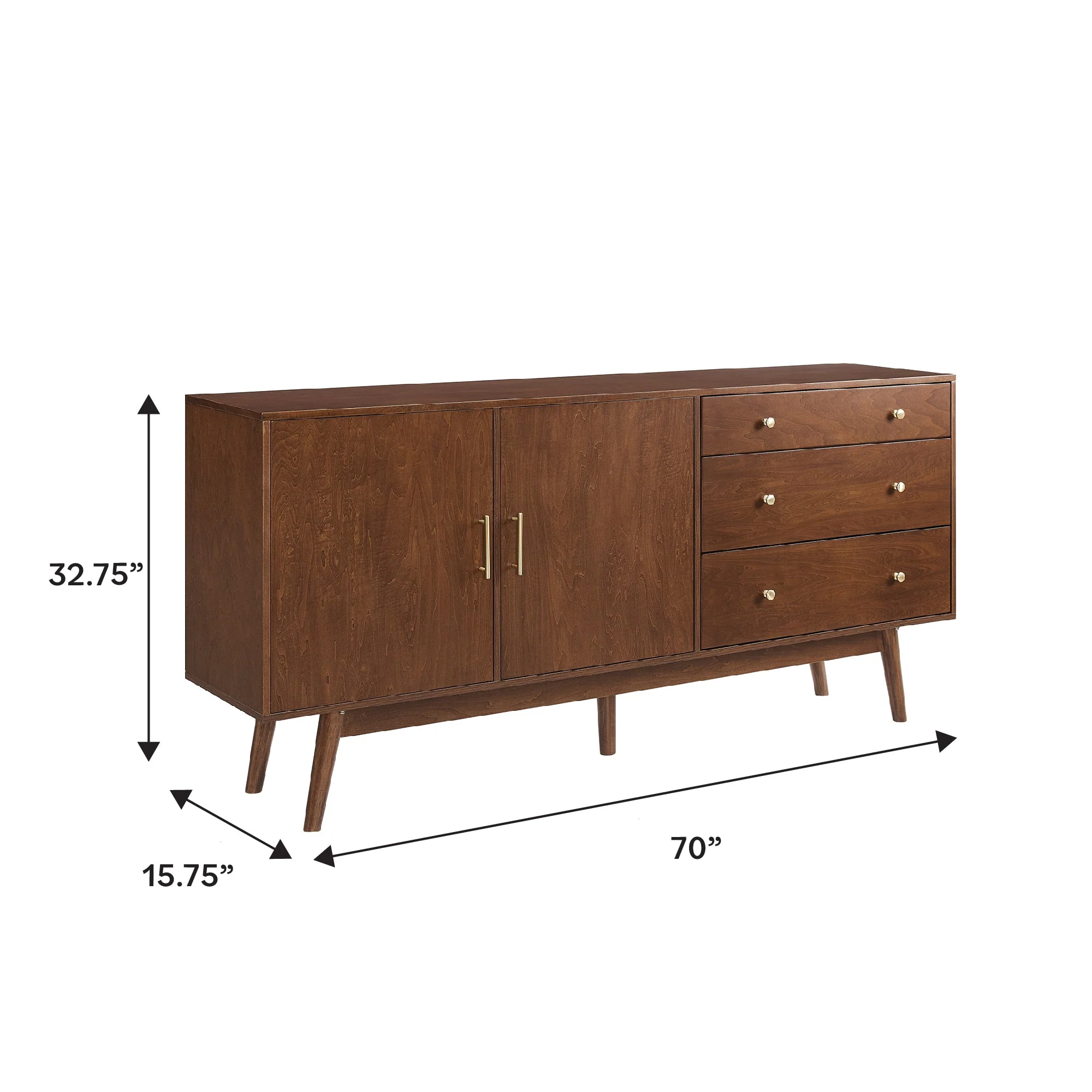 Mid-Century 70 Modern Console Buffet Sideboard