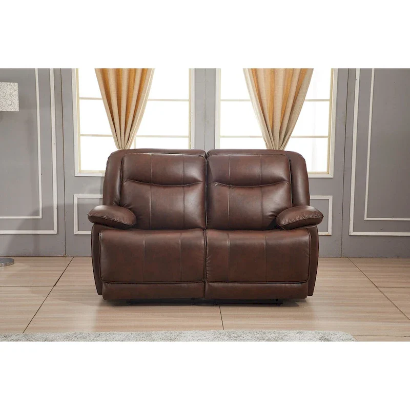 Bonded Leather Manual Rclining 2-seat Loveseat 8006