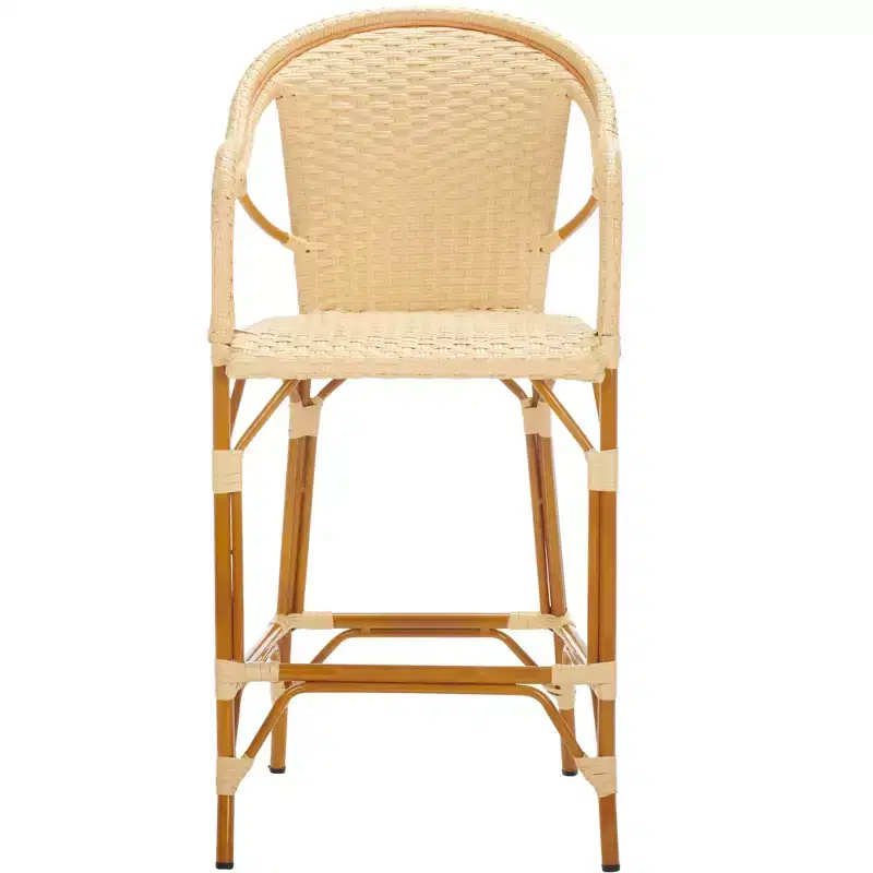 California Barstool With Arms - Indoor/Outdoor - PAT7535 - Safavieh